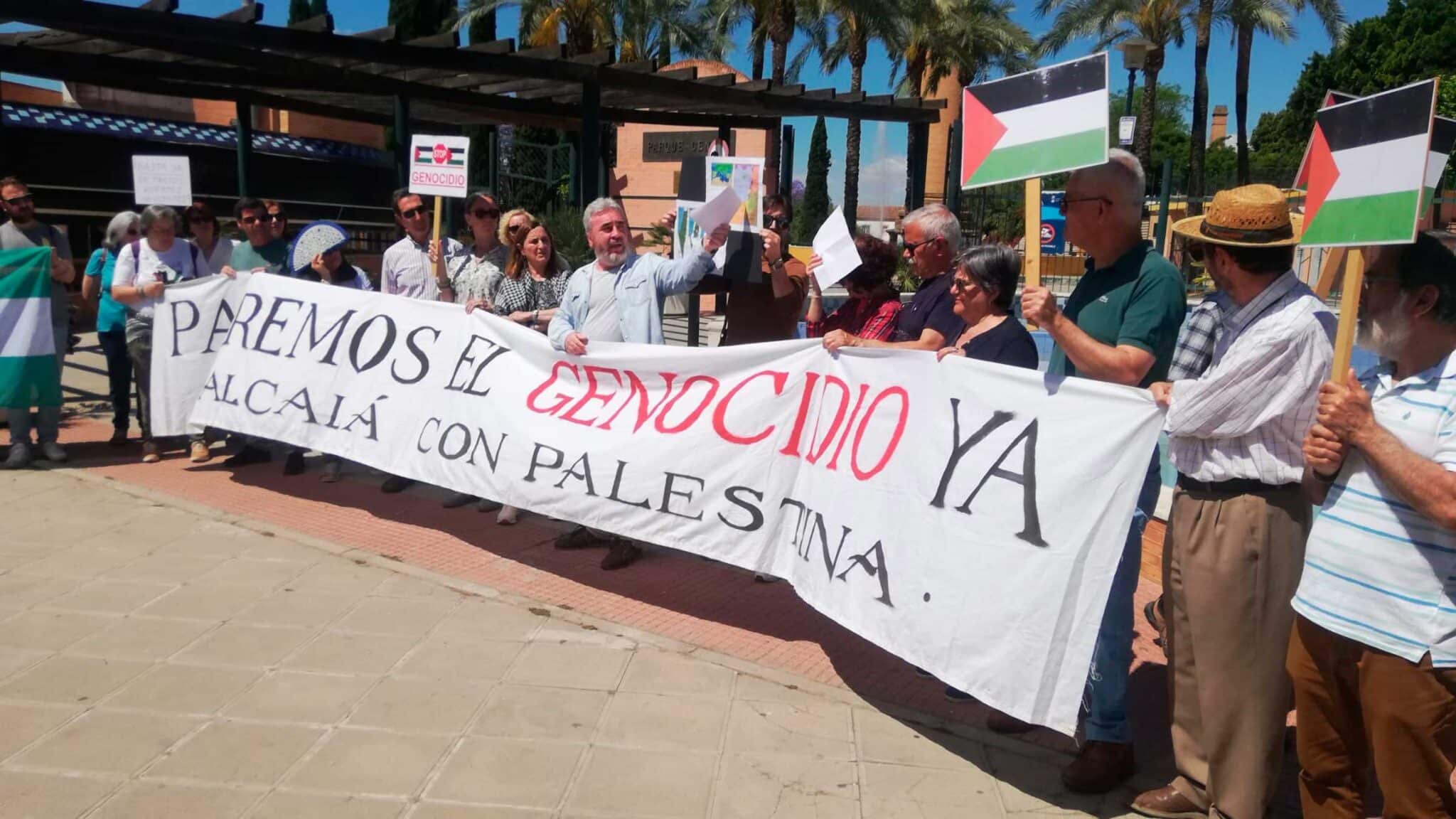 Concentración contra el genocidio en Gaza en el Parque Centro La Voz