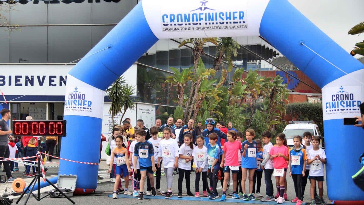 Niños en la anterior edición de la Carrera Popular Los Alcores