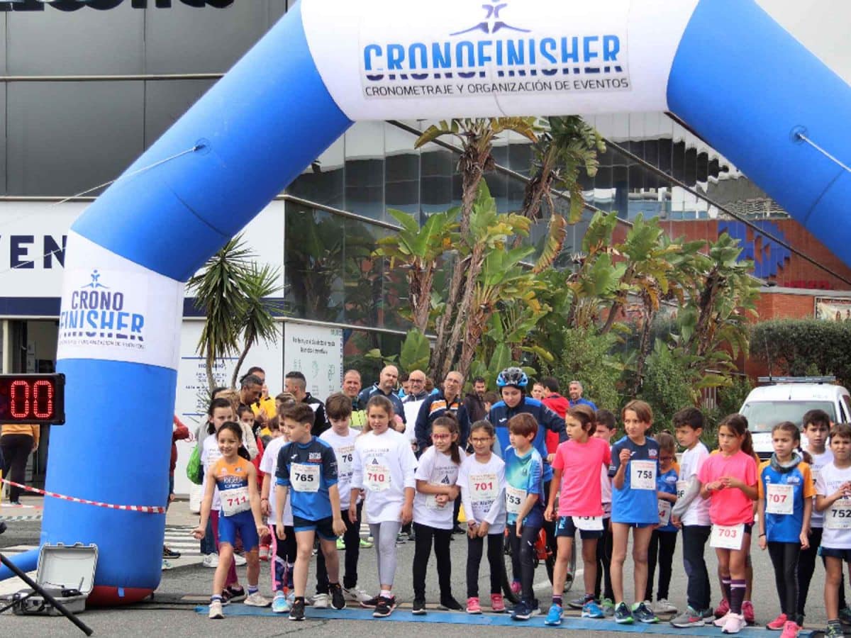 Niños en la anterior edición de la Carrera Popular Los Alcores