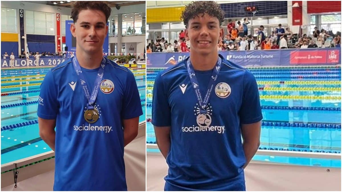 Yury Fomin e Ilias El Fallaki, medallistas en el Campeonato nacional de natación junior