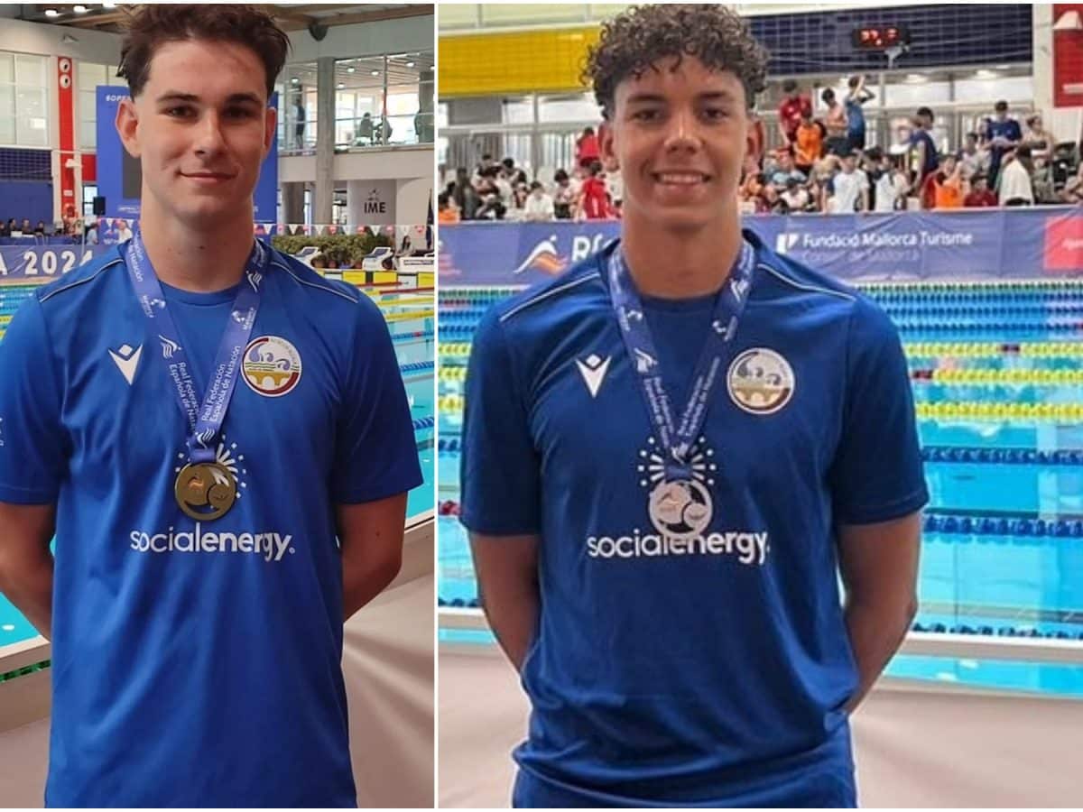 Yury Fomin e Ilias El Fallaki, medallistas en el Campeonato nacional de natación junior