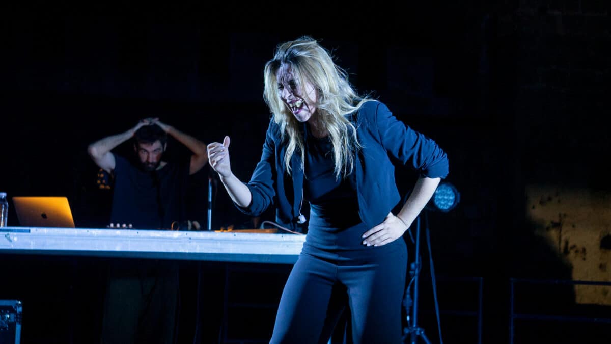 Rocío Márquez y Bronquio en el concierto del Castillo de Alcalá. Víctor Fernández