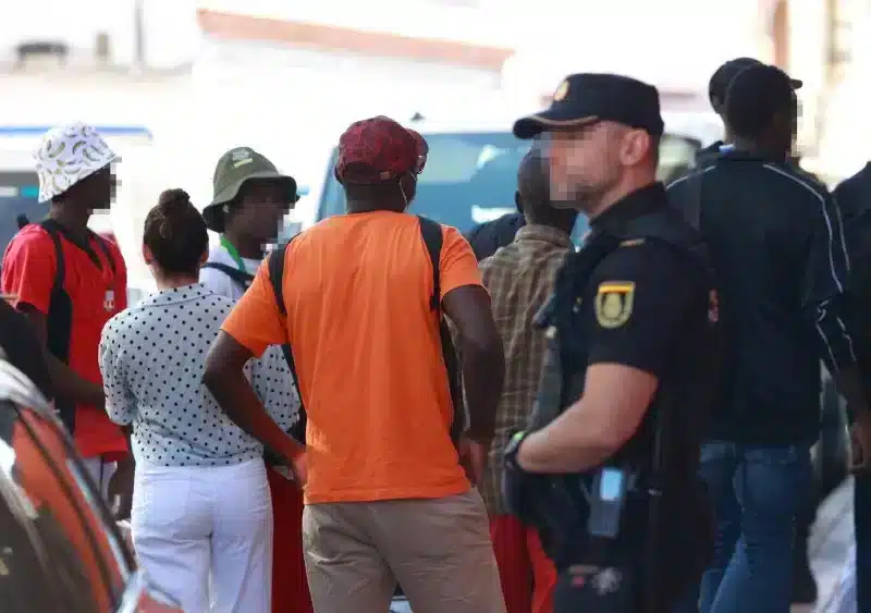 Migrantes refugiados en Alcalá. EP