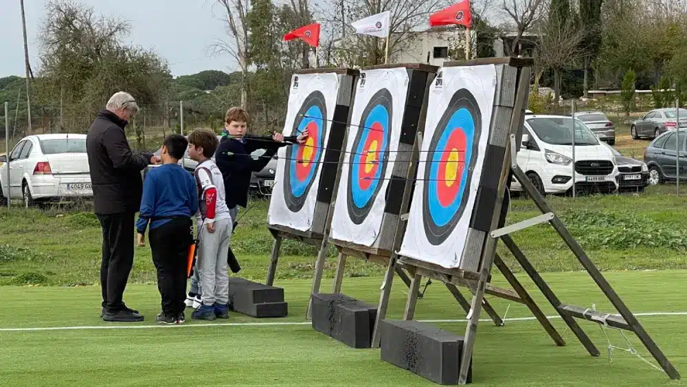 Las instalaciones del campo de tiro junto al antiguo tiro al plato del Club Arcoguadaíra