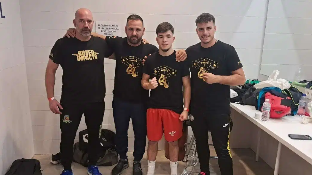 Aarón Rodríguez en el Campeonato de Andalucía de Boxeo