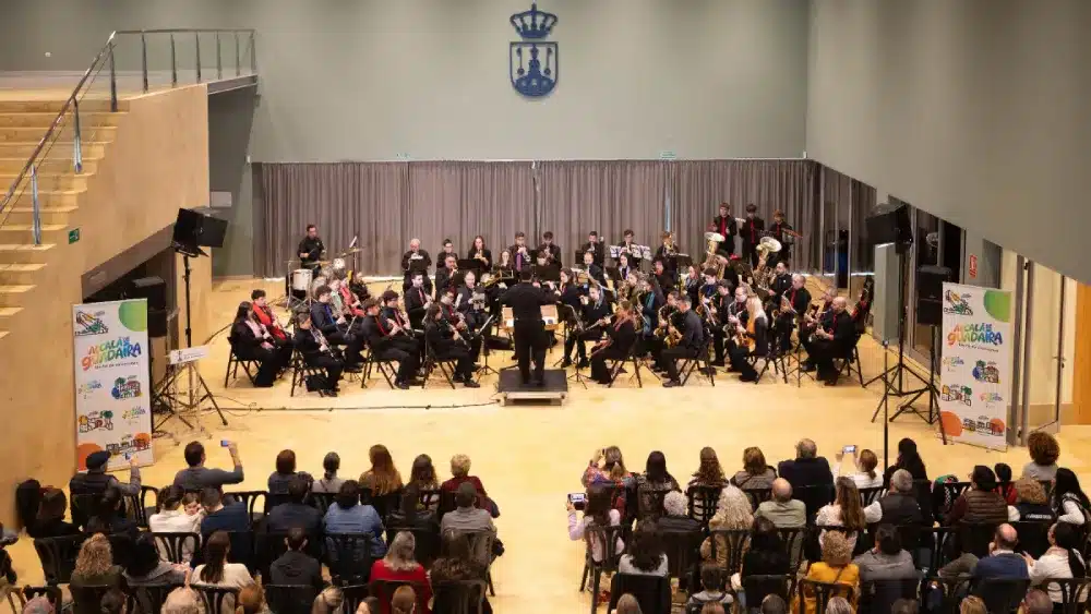 Concierto de la Banda de Música de Alcalá en la presentación a la ciudadanía de la nueva Marca Turística de la ciudad