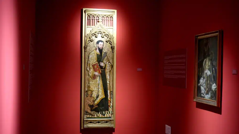 Tabla de San Bartolomé en la Sala de Arte Religioso. Á.Vázquez